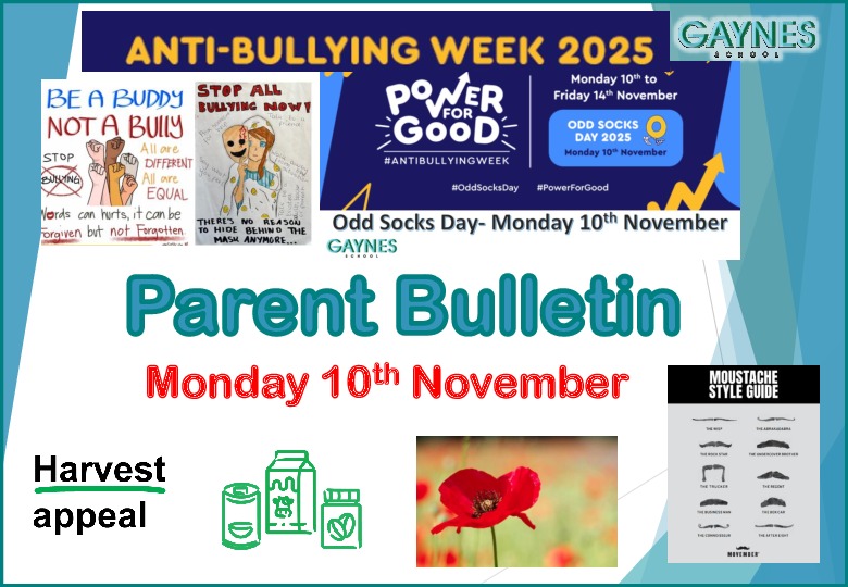 Parent Bulletin WB 10th Nov