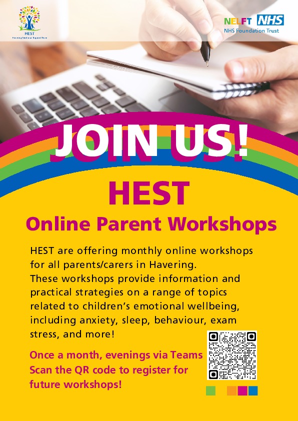 HEST ONLINE PARENT WORKSHOP